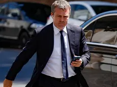 Lorenzo Casini, Presidente Lega Serie A, arriva per partecipare alla riunione del Consiglio Federale della FIGC, Roma 29 luglio 2024. ANSA/FABIO FRUSTACI