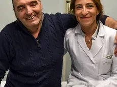 Massimo Gilardoni con la dottoressa Lucrezia Furlan