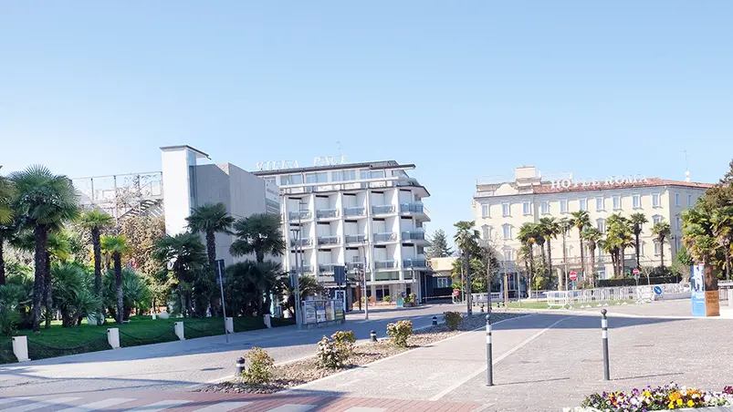 MORSEGO - FOTOPIRAN - ABANO TERME -VIA FLACCO E PIAZZA REPUBBLICA DESERTE CORONAVIRUS