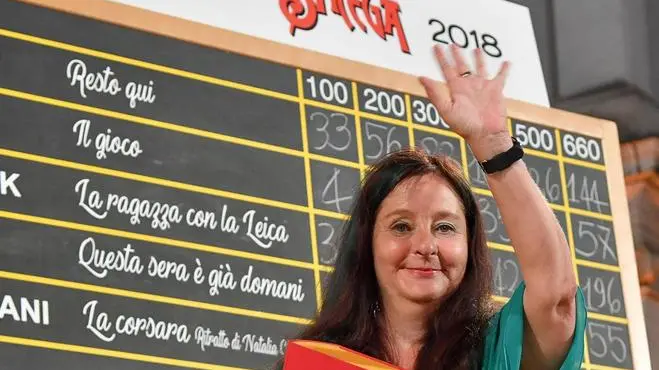 Helena Janeczek, vincitrice del LXXII Premio Strega, Roma 5 luglio 2018. ANSA/ALESSANDRO DI MEO