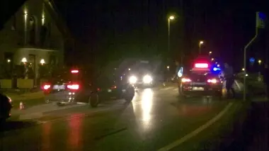 IL LUOGO DELL’INCIDENTE. L’illuminazione è scarsa, il pedone è stato investito sulle strisce