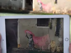 Interpress\M.Tagliapietra Venezia 24.05.2019.- Bansky in rio Novo.