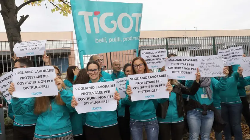 MARIAN - AGENZIA BIANCHI - PADOVA - PROTESTA DIPENDENTI TIGOTA'