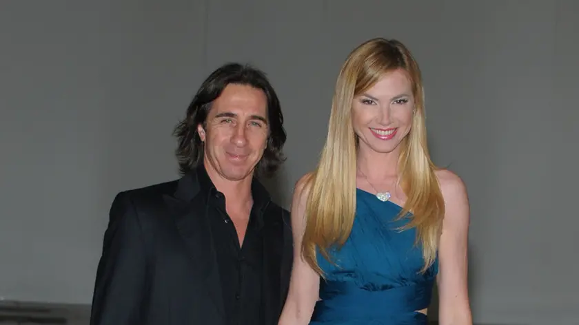 07 Jun 2012, Milan, Italy --- Celebrities attend the Convivio 2012, charity gala event in Milan, Italy. Pictured: Mario Fargetta, Federica Panicucci --- Image by © Splash News/Corbis