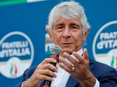 Andrea Abodi, ministro dello Sport ed i Giovani, durante ‘Piazza Italia’, la festa di Fratelli d Italia a Piazza Vittorio, Roma, 6 luglio 2024. ANSA/FABIO FRUSTACI