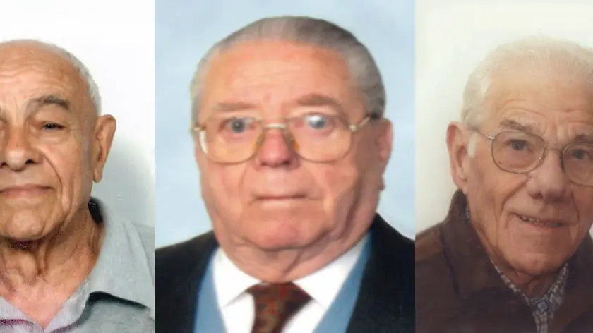 Da sinistra Luciano Esperti, Augusto Schiavo e Valerio Ballin