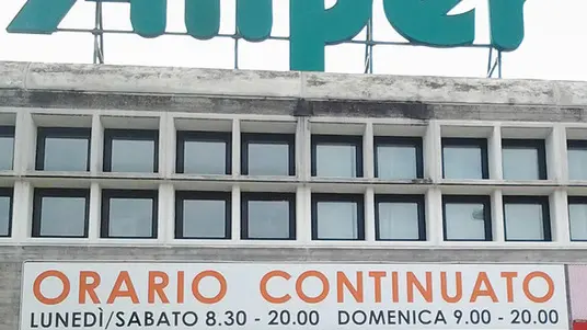 FERRO.CARTELLO CHIUSURA PRIMO MAGGIO ALIPER ABANO