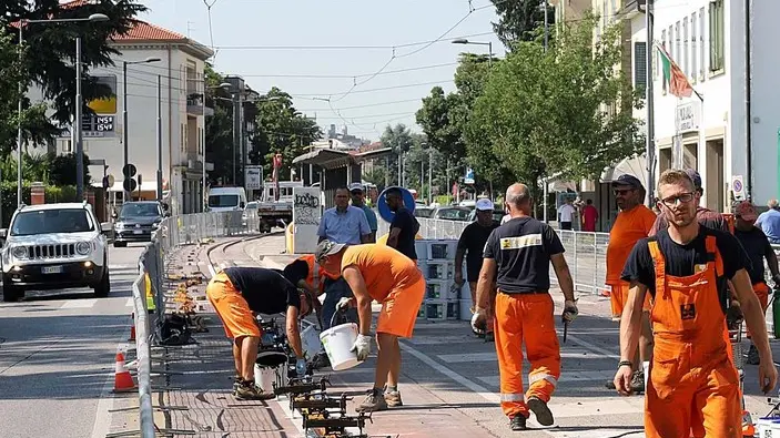 MARIAN - AGENZIA BIANCHI - PADOVA - LAVORI CORSIA METROBUS ARCELLA