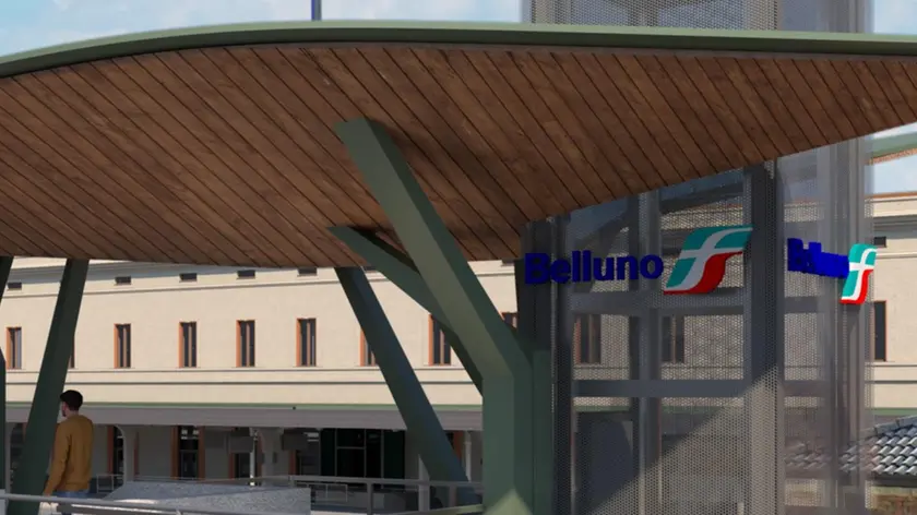 Uno dei rendering delle stazioni
