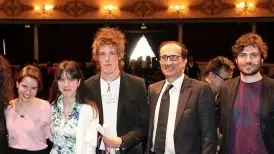 Da sinistra Stefano Pietrosanti Martina Evangelisti Martina Zago Luzia Da Costa e Mattia Conti