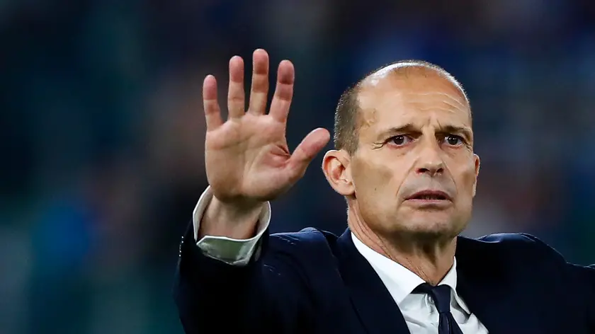 JuventusÕ coach Massimiliano Allegri gestures during the Italian Cup (Coppa Italia) final soccer match between Atalanta BC and Juventus FC at the Olimpico stadium in Rome, Italy, 15 May 2024. ANSA/ANGELO CARCONI