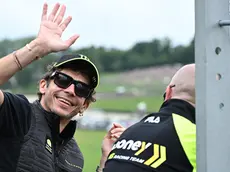 Former riders Valentino Rossi attend the tests of the Motorcycling Grand Prix of Italy at the Mugello circuit in Scarperia, central Italy, 10 June 2023. ANSA/CLAUDIO GIOVANNINI