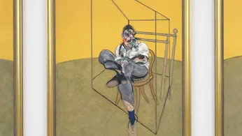 Foto LaPresse.FOTO DI REPERTORIO.13/11/2013.Usa, vendita record dipinto di Francis Bacon......This undated photo provided by Christie's shows "Three Studies of Lucian Freud," a triptych by Francis Bacon of his friend and artist Lucian Freud. The painting is being offered Tuesday evening, Nov. 12, 2013, at Christie’s postwar and contemporary sale in New York where it is poised to topple the $86 million auction record for the British artist. (AP Photo/Christie’s)