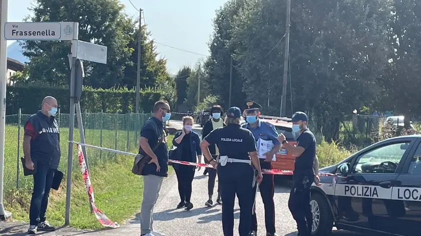 La scena del delitto a Noventa Vicentina