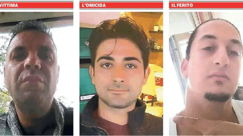 Da sinistra Francesco Mazzei, Benedetto Allia e Yassine Lemfaddel detto Vincenzo