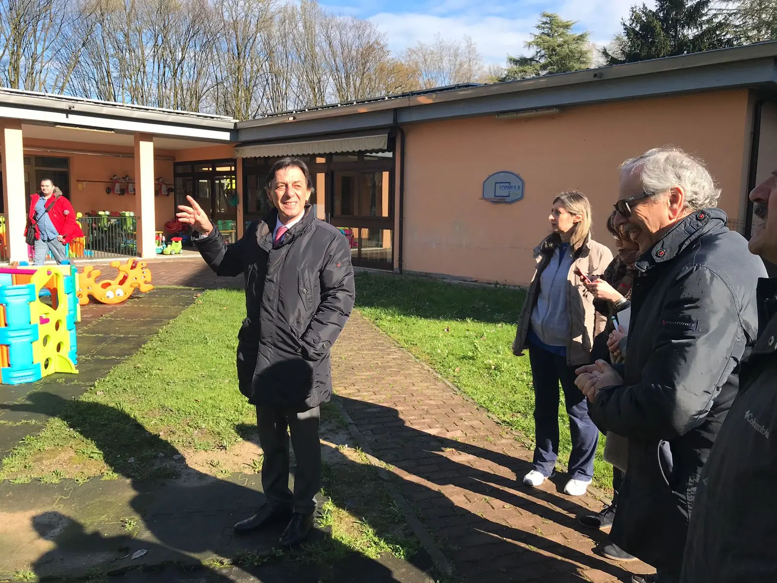 Il sindaco Giordani in sopralluogo