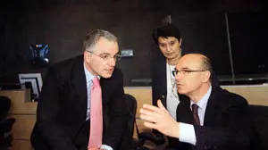 Gino Gumirato con il governatore Soru