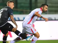 Nicola Ceravolo in azione durante Padova-Pro Vercelli del 2021