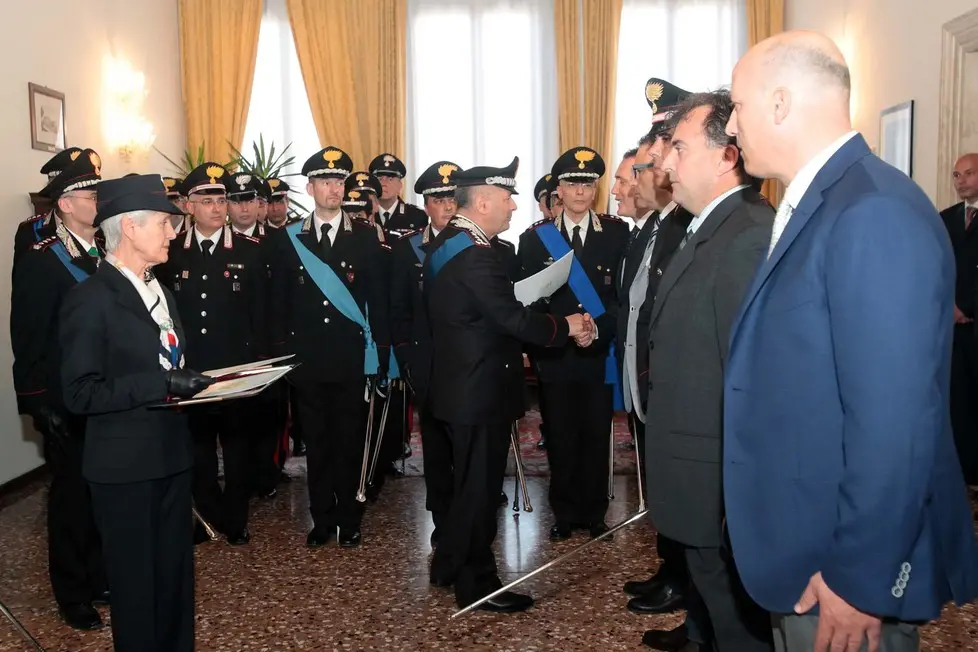 BELLOTTO - AGENZIA BIANCHI - PADOVA - CERIMONIA 202 ANNI ARMA CARABINIERI IN PRATO DELLA VALLE.