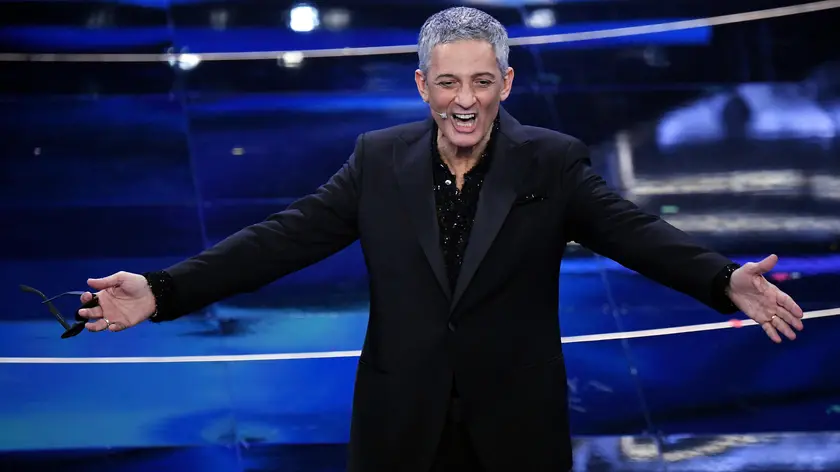 Italian showman Rosario Fiorello performs on stage at the Ariston theatre during the 72nd Sanremo Italian Song Festival, Sanremo, Italy, 01 February 2022. The music festival runs from 01 to 05 February 2022. ANSA/ETTORE FERRARI