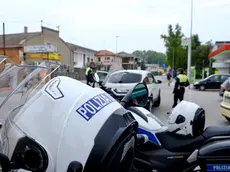 Controlli per il blocco anti-smog in via Annibale da Bassano