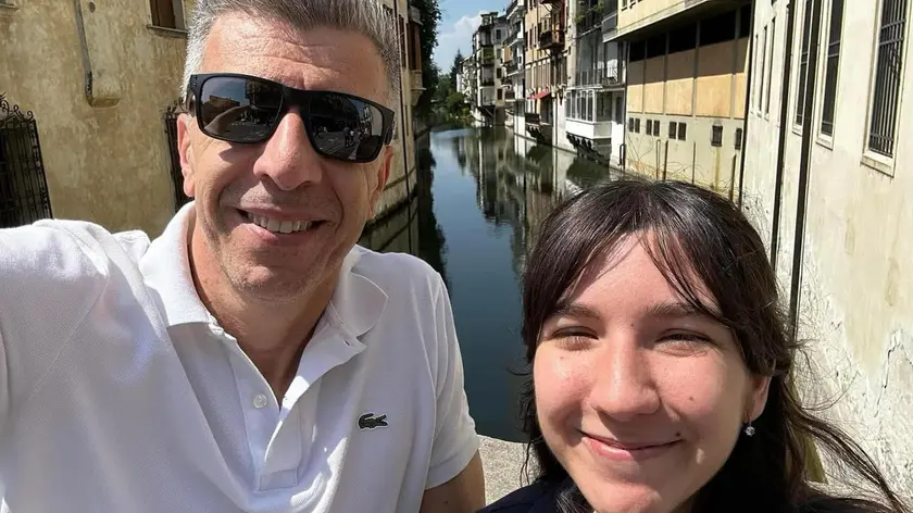Gino Cecchettin con la figlia Giulia