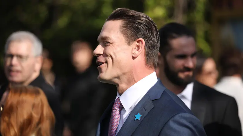 epa08120845 US actor John Cena poses on the red carpet prior to the premiere of ‘Dolittle’ at the Regency Village Theater in Los Angeles, California, USA, 11 January 2020. EPA/DAVID SWANSON
