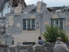 24/08/2016 Amatrice. Il paese completamente distrutto dal sisma di magnitudo 6.0 di questa notte