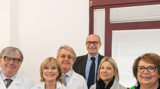 Montagnana (PD), 14 marzo 2019. Inaugurazione ambulatorio di Medicina di gruppo. Nella Foto: Scibetta, Lanzarin e il dott. Vito Bossone con dei medici di medicina di gruppo.
