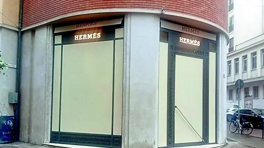 Il rinnovo locali di Hermès punta a terminare ad inizio dicembre