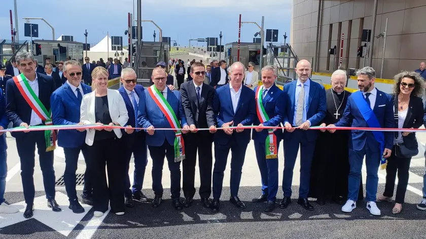 L'inaugurazione del casello di Montecchio Maggiore