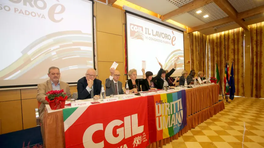 Il congresso provinciale della Cgil Padova (foto Bianchi)