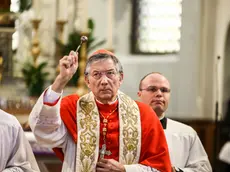 Foto Agenzia Candussi / FURLAN/ Mestre via TORRE BELFREDO /MESTRE INAUGURAZIONE SANTUARIO MADONNA DELLA SALUTE.IN FOTO IL PATRIARCA MORAGLIA.