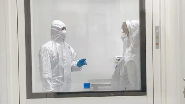 L’area sterile del Centro per la terapia cellulare del diabete di via Orus
