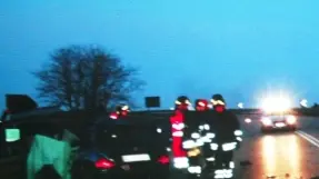 Marco Volpato e Alessia Poli A lato il luogo dell’incidente