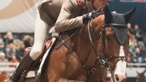 Alberto Zorzi riding Fair Light van T Heike for Italy Photo Mette Sattrup/FEI