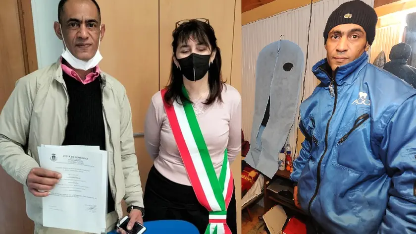 Fouad Bamaarouf riceve la cittadinanza italiana e a destra il fratello Adil, espulso perché "radicalizzato"