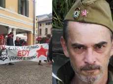 La manifestazione per il 25 aprile a Portogruaro in ricordo di Edy Ongaro (a destra)