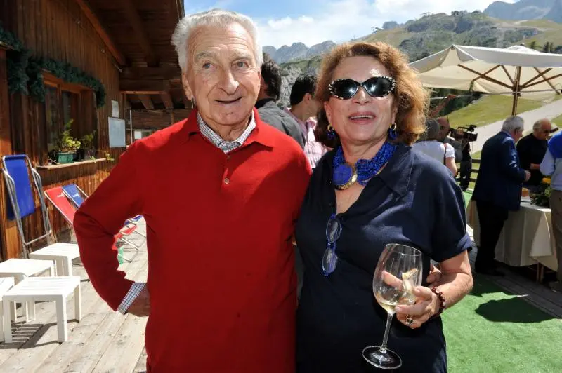 Umberto Marzotto con Lella Curiel, foto Dagospia.com