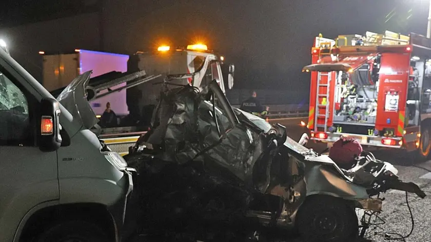 FERRO - AGENZI BIANCHI - PADOVA - INCIDENTE IN AUTOSTRADA