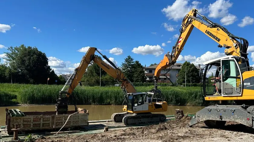 Le ruspe in azione alla Paltana