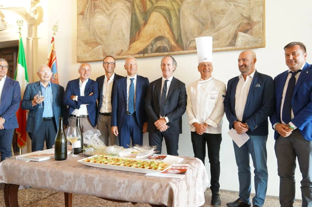 Gli chef veneti con Zaia in Regione