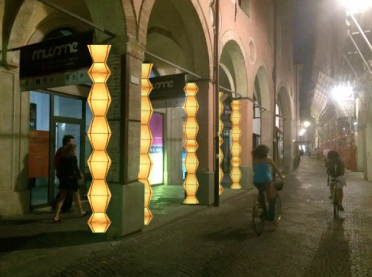 Le nuove luci per i portici