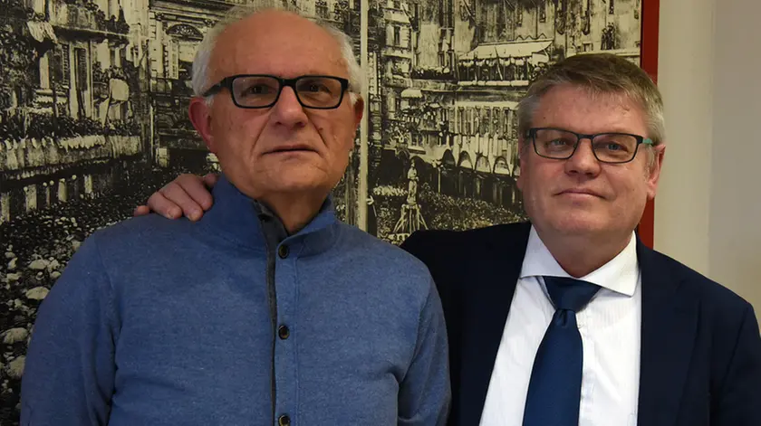 Prf Cugola e il Sig Balbo Emanuele (trapiantato alla mano)
