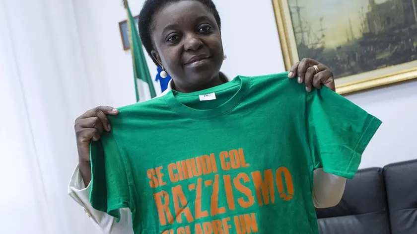 Foto Roberto Monaldo / LaPresse.30-07-2013 Roma.Politica.Unar - Conferenza stampa "Piano Nazionale d'azione contro il razzismo, la xenofobia e l'intolleranza per il triennio 2013-2015".Nella foto Cécile Kyenge (ministro per l'Integrazione)..Photo Roberto Monaldo / LaPresse.30-07-2013 Rome (Italy).Unar - National Plan of Action against racism, xenophobia and intolerance for the period 2013-2015 ".In the photo Cécile Kyenge