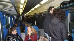 Pendolari treno Quarto D'Altino Mestre