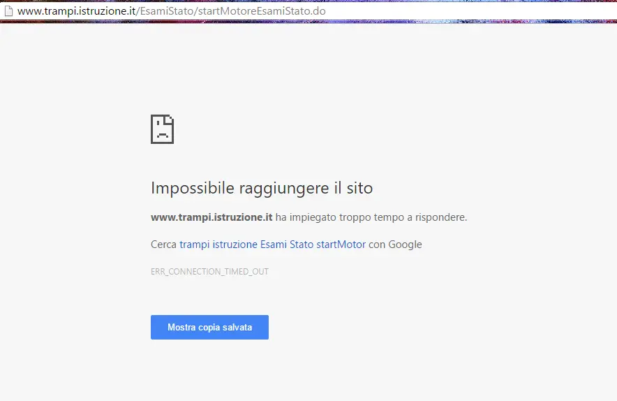 Il sito del Miur in tilt