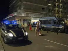 Forze dell'ordine in piazza Mazzini a Jesolo (foto archivio)