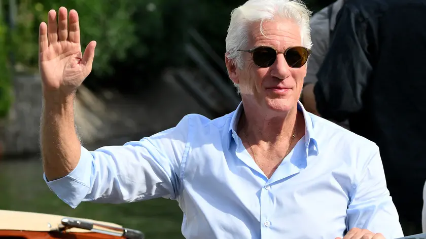 US actor Richard Gere arrives at the Lido Beach for the Venice International Film Festival, in Venice, Italy, 01 September 2024. The 81st edition of the Venice Film Festival runs from 28 August to 07 September 2024. ANSA/ETTORE FERRARI