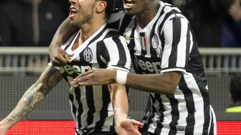02.03.14 Milano, Stadio Meazza, Serie A TIM, Milan Juventus 0-2, nella foto: esultanza gol 2-0 tevez